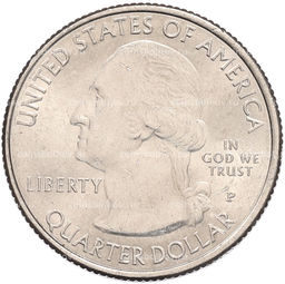 Монета 1/4 доллара (25 центов) 2015 года P США Национальные парки  №30 Национальный исторический парк Саратога