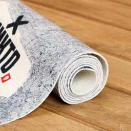 Коврик - лежак для бани и сауны с принтом 100% мужик, 150?50 см, полиэфир 70%, шерсть 30%, Банная забава