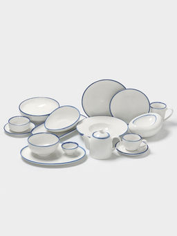 Глубокая тарелка Magistro Blue Lagoon, 1.55 л, d=22.5 см, фарфор, белая фото 5