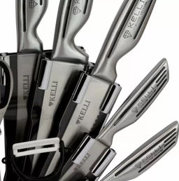 Набор ножей кухонных нерж "Kelli" 9 предм, арт. KL-2124