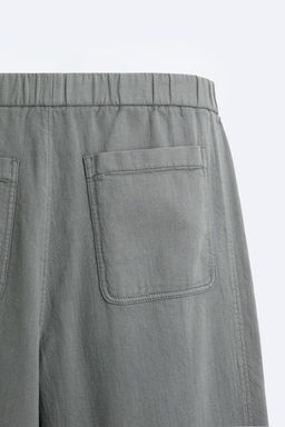 JOGGER WAIST COTTON TROUSERS - Zara фото 9