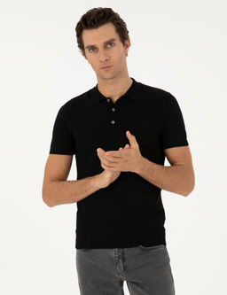 Siyah Slim Fit Kazak