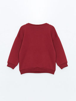 Bisiklet Yaka Uzun Kollu Bask?l? Erkek ?ocuk Sweatshirt - Waikiki фото 2