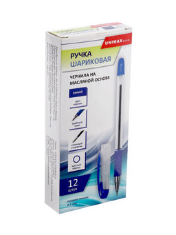 Цена за 12 шт. Ручка шариковая «Пилот», синий стержень, узел 0.7 мм, резиновый упор