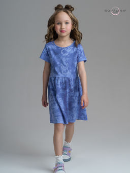 Платье Лето зайцы варенка синий - Sovalina фото 24