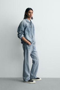 CAZADORA DENIM B?SICA / Azul medio - Zara фото 4