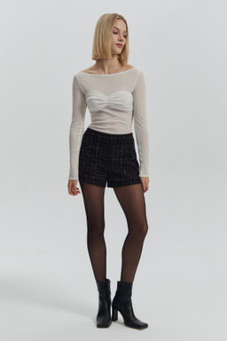 Шорты мини из твида - Mollis фото 4