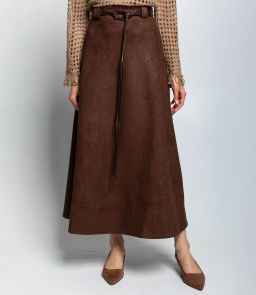 Юбка #КТ3039-2, коричневый - Dommod фото 2