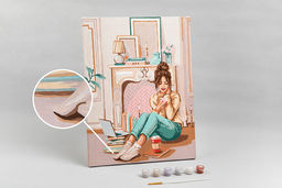 ФРЕЯ PNB/PM-106 Набор для раскрашивания по номерам 40 х 30 см Мечтательное настроение  фото 6