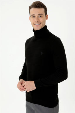 U. S. Polo Assn Мужской черный свитер - U.s. polo assn фото 7