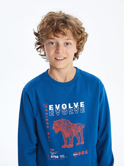 Bisiklet Yaka Erkek ?ocuk Sweatshirt