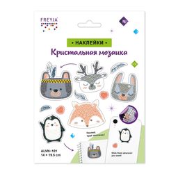 Кристальная (алмазная) мозаика ФРЕЯ ALVN-101 наклейки Животные. Сканди 14 х 19.5 см