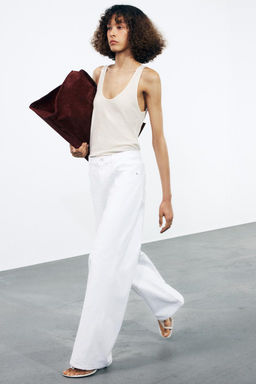 ZW COLLECTION WIDE-LEG LOW-RISE JEANS - Zara фото 5