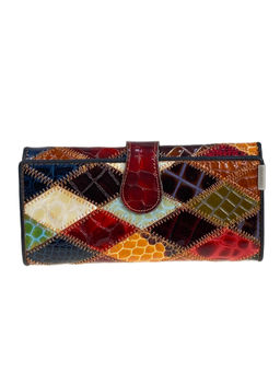 Женское портмоне из натуральной кожи мультицвет