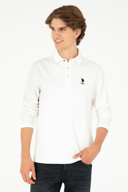 Мужской базовый свитшот цвета экрю - U.s. polo assn фото 3