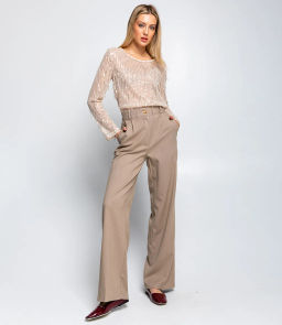 Брюки #БШ2854, светло-бежевый