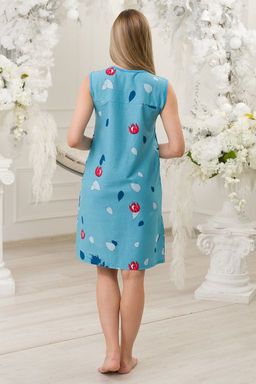 Халат женский из кулирки Лето голубой - Амадэль фото 4