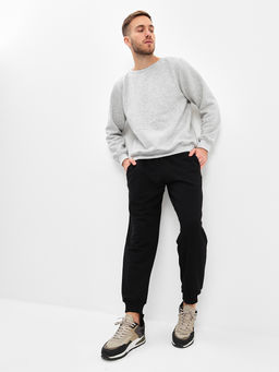 Брюки мужские трикотажные GREG G-TRK-OZ03-002K-черный  фото 6