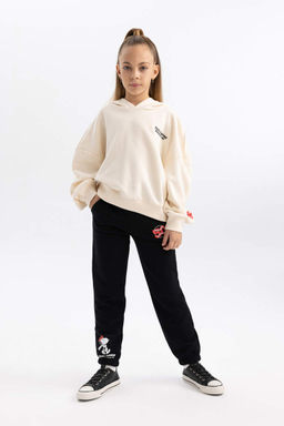 Толстовка с капюшоном Snoopy Relax Fit для девочек - Defacto фото 2