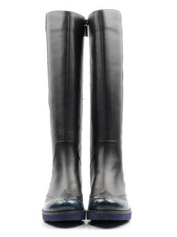 02-91-309-02-5 BLACK Сапоги женские (натуральная кожа, байка) - Фабричный китай фото 9