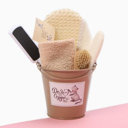 Набор подарочный «Этель» Home sweet home, полотенце, щётка, мочалка