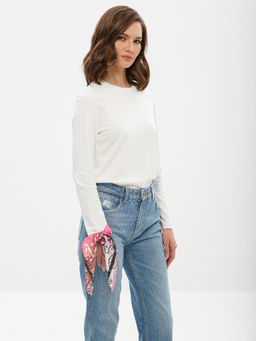 Платок жен. шелк 53х53 SS03-8335-05 - Eleganzza фото 3