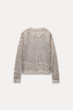 KNIT CARDIGAN WITH ANIMAL PRINT - Zara фото 7