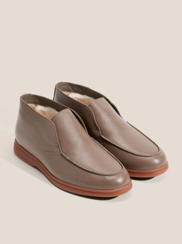 Женские высокие лоферы TENDANCE Артикул 4748232, серо-коричневый  фото 2