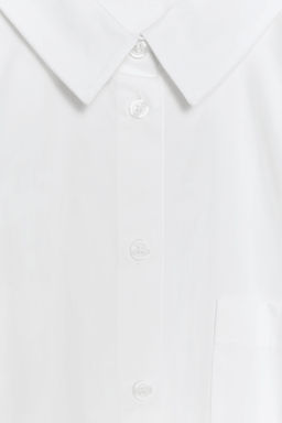 CAMISA CORTA CUADRO VICHY / Blanco