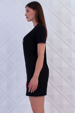 Арт. 9356 Туника женская 44-52 (5 шт) Цвет:черный - Калинка фото 2