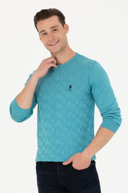 U. S. Polo Assn Мужской базовый свитер Petrol - U.s. polo assn фото 15