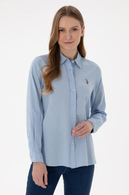 Kad_n A__k Mavi Uzun Kollu Basic G_mlek Sepette S_rpriz _ndirim