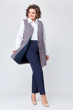 Блуза Swallow 803.2 черный+серебряный узор фото 130