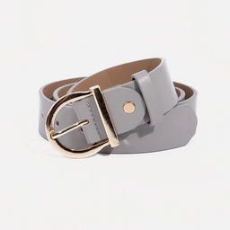 Ремень женский, ширина 3,5 см, винт, пряжка метал, цвет серый