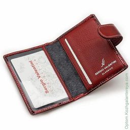 Женская кожаная визитница Sergio Valentini СВ 8133-010  фото 7