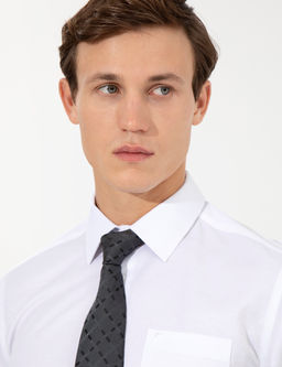 Beyaz Regular Fit Uzun Kollu Klasik G_mlek