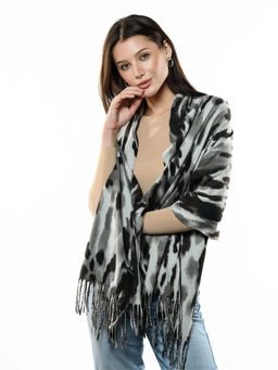 Яркий палантин с анималистичным принтом - Pretty mania фото 12