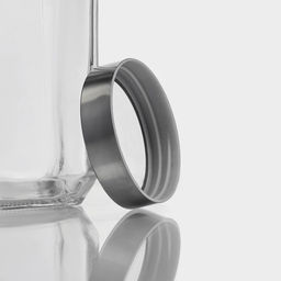 Банка для сыпучих Доляна Призма, 1 л, 918.5 см, с металлической крышкой, стекло, прозрачная фото 6