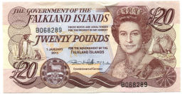 20 фунтов 2011 года Фолклендские Острова