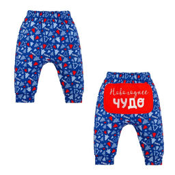 Штанишки Крошка Я Чудо, рост 62-68 см, синий  фото 2