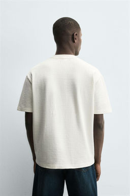 COMFORT SEERSUCKER T-SHIRT - Zara фото 3