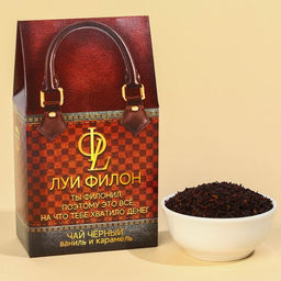 Чай чёрный Луи филон ваниль и карамель, 20 г.