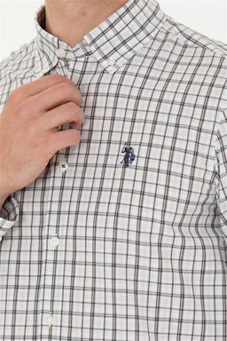 U. S. Polo Assn Мужская темно-синяя рубашка в шотландскую клетку - U.s. polo assn фото 14