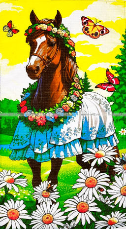 Цена за 6 шт.Полотенца вафельные Символ года