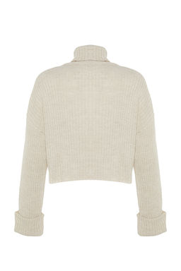 Haki Crop Basic Triko Kazak TWOAW22KZ0223 - Trendyolmilla фото 10