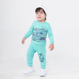 CRB wear/CSNB 62669-40 Джемпер для мальчика, бирюзовый/Ex.Cherubino  фото 2