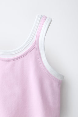 TOP DOBLE CONTRASTE / Rosa - Zara фото 3