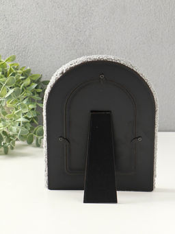 Фоторамка МДФ, иск. мех 10х15 см "Плюш. Арка" серая 21,5х16,5х2 см