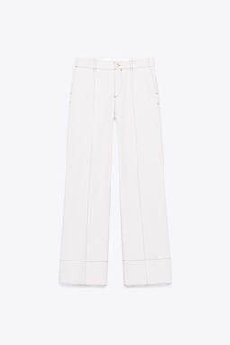 BOOTCUT TROUSERS WITH TOPSTITCHING - Zara фото 10