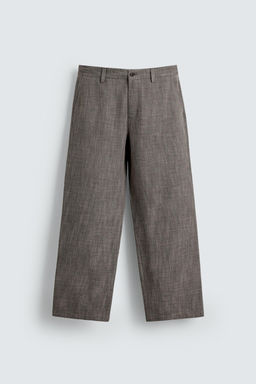 TEXTURED SUIT TROUSERS - Zara фото 6